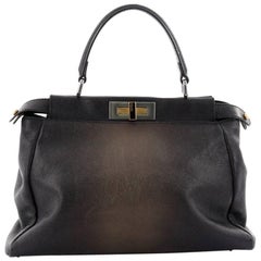 Fendi Peekaboo Handbag Leather Regular 