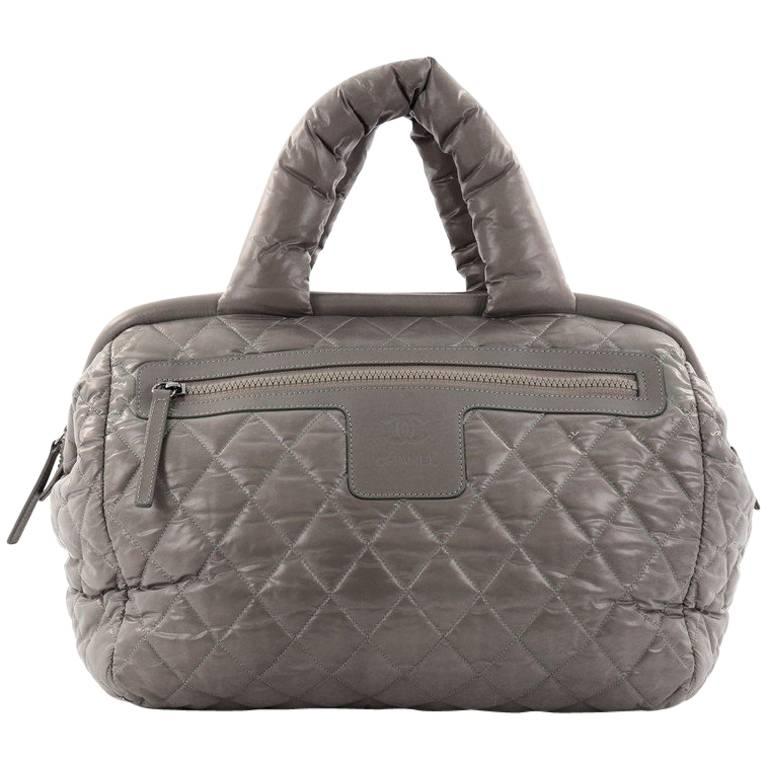  Chanel Coco Cocoon Quilted Nylon Bowling Bag 