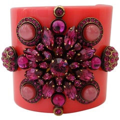Pucci Pink Jeweled Cuff Bracelet,  2012 