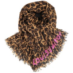 Louis Vuitton Pink & Brown Stephen Sprouse Graffiti Monogram Scarf