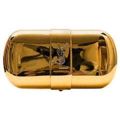 YVES SAINT LAURENT Minaudière Vintage Haute Couture in Gold Plated Metal