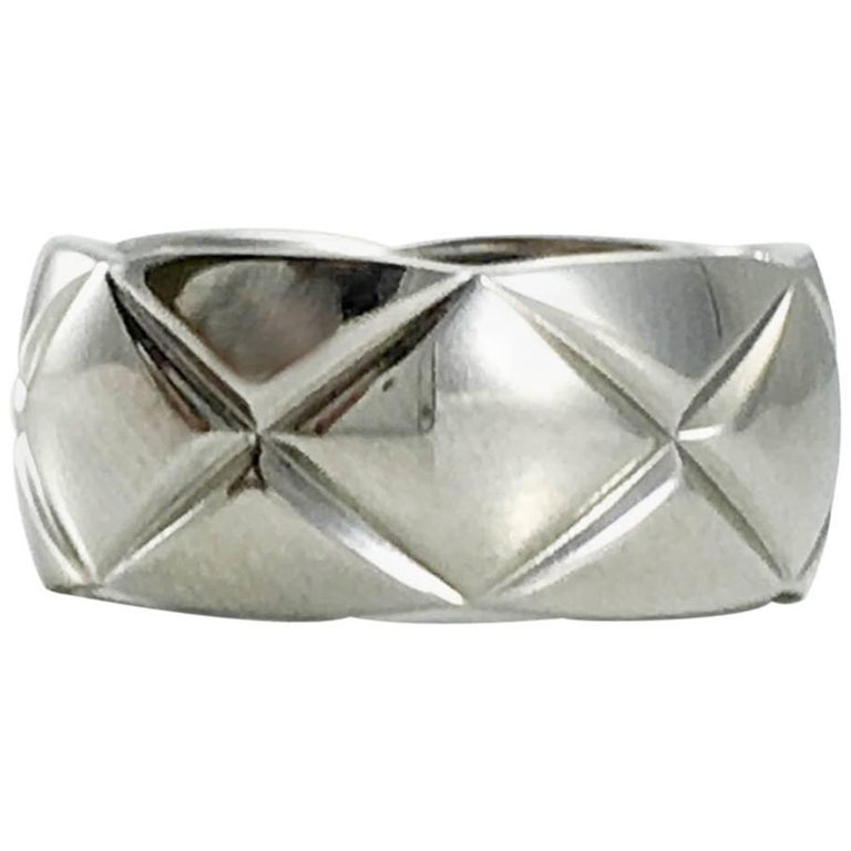 Chanel 'Coco Crush' White Gold Ring at 1stDibs