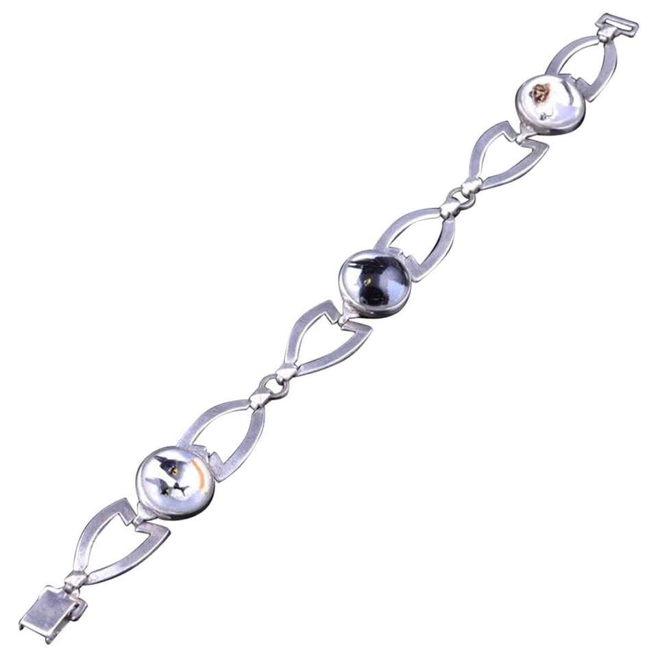 Art Deco Essex Crystal Riding Themed Bracelet For Sale at 1stDibs