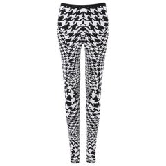 ALEXANDER McQUEEN A/W 2009 "The Horn of Plenty" Houndstooth Wool Knit Leggings