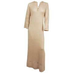 1960's ST JOHN KNITS boucle dress with brass buttons and matching belt ...
