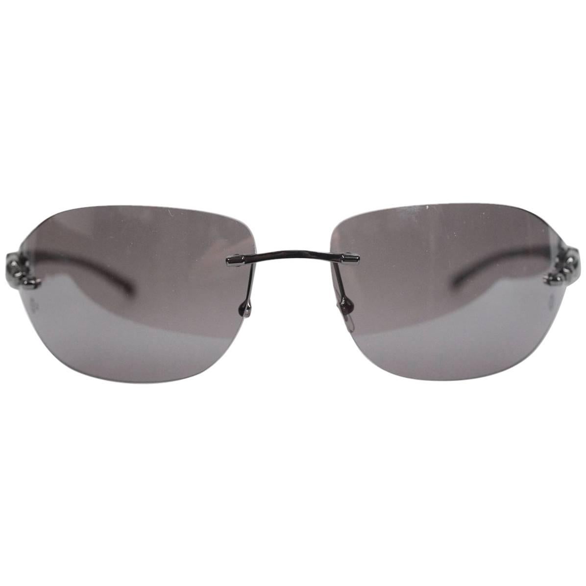 Cartier Paris Panthere Rimless Sunglasses T8200882 110mm For Sale at ...