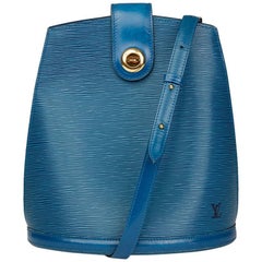 Louis Vuitton Blue Epi Leather Retro Cluny 