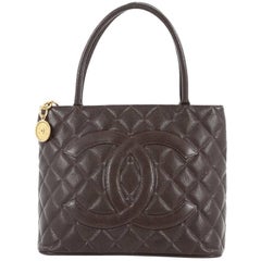 Chanel Medallion Tote Quilted Caviar