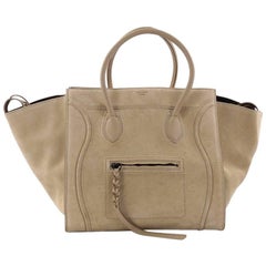 Celine Phantom Handbag Suede Medium