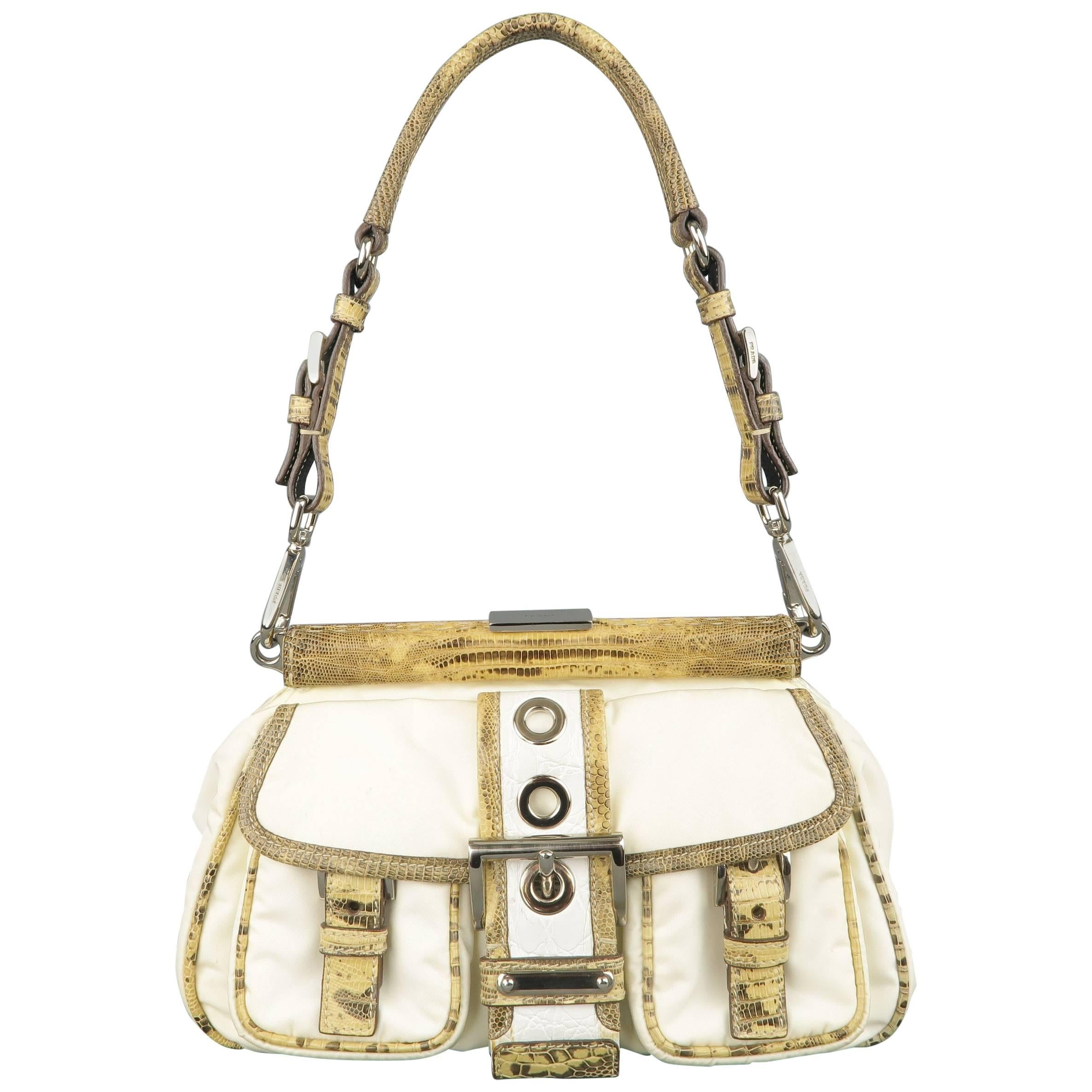 cream prada bag