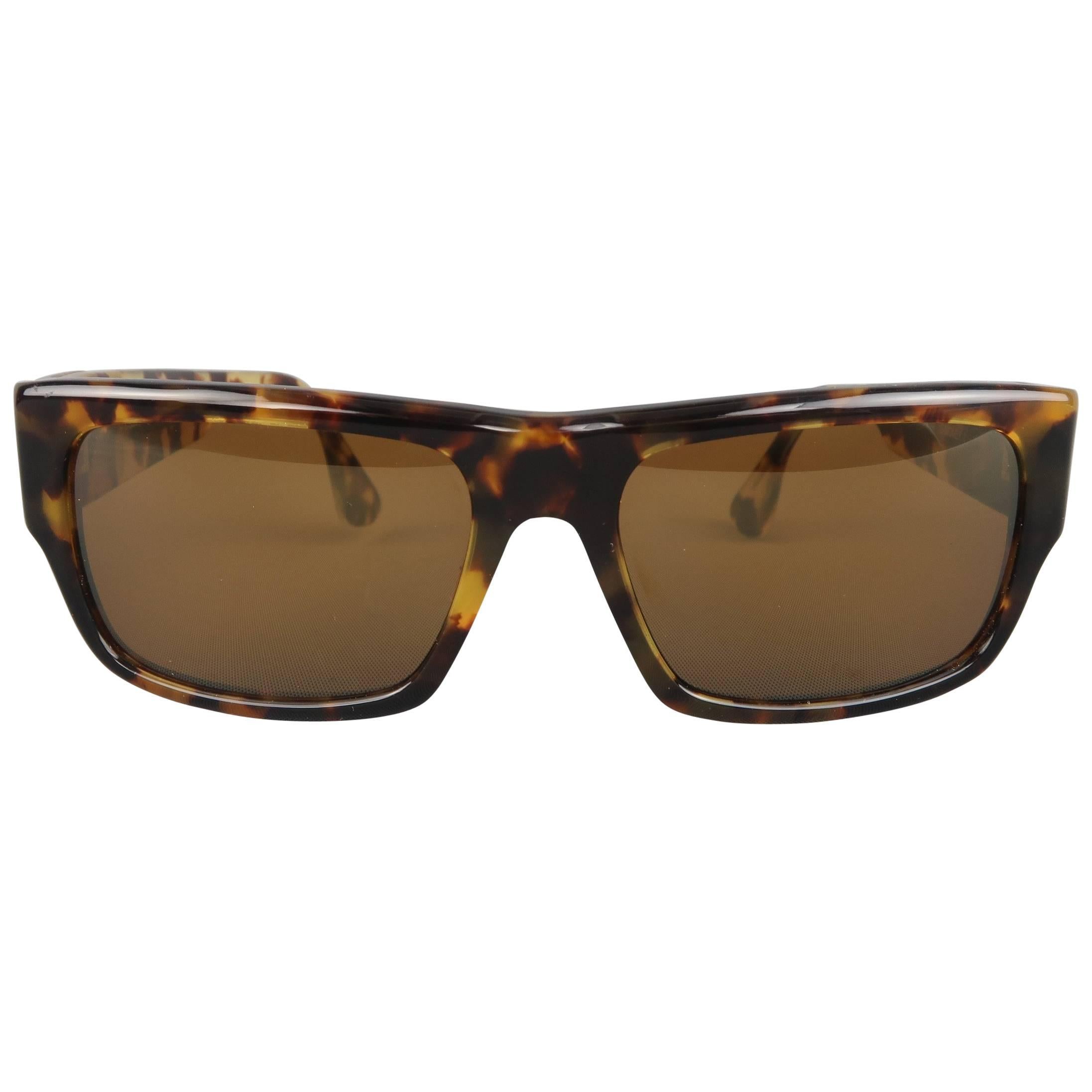 CHROME HEARTS Brown Tortoiseshell Acetate and Sterling Silver G-MONEY  Sunglasses at 1stDibs