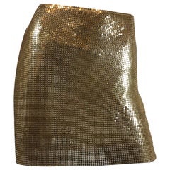 Paco Rabanne Rock aus Metallgeflecht