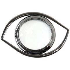 Hermes Ruthenium Magnifying Glass / Paperweight Eye of Cleopatra