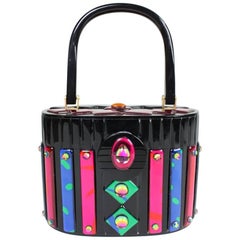 Vintage 1980's Playful Resin & Acrylic Handbag