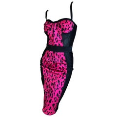 D&G Dolce & Gabanna Leopard Print Dress 