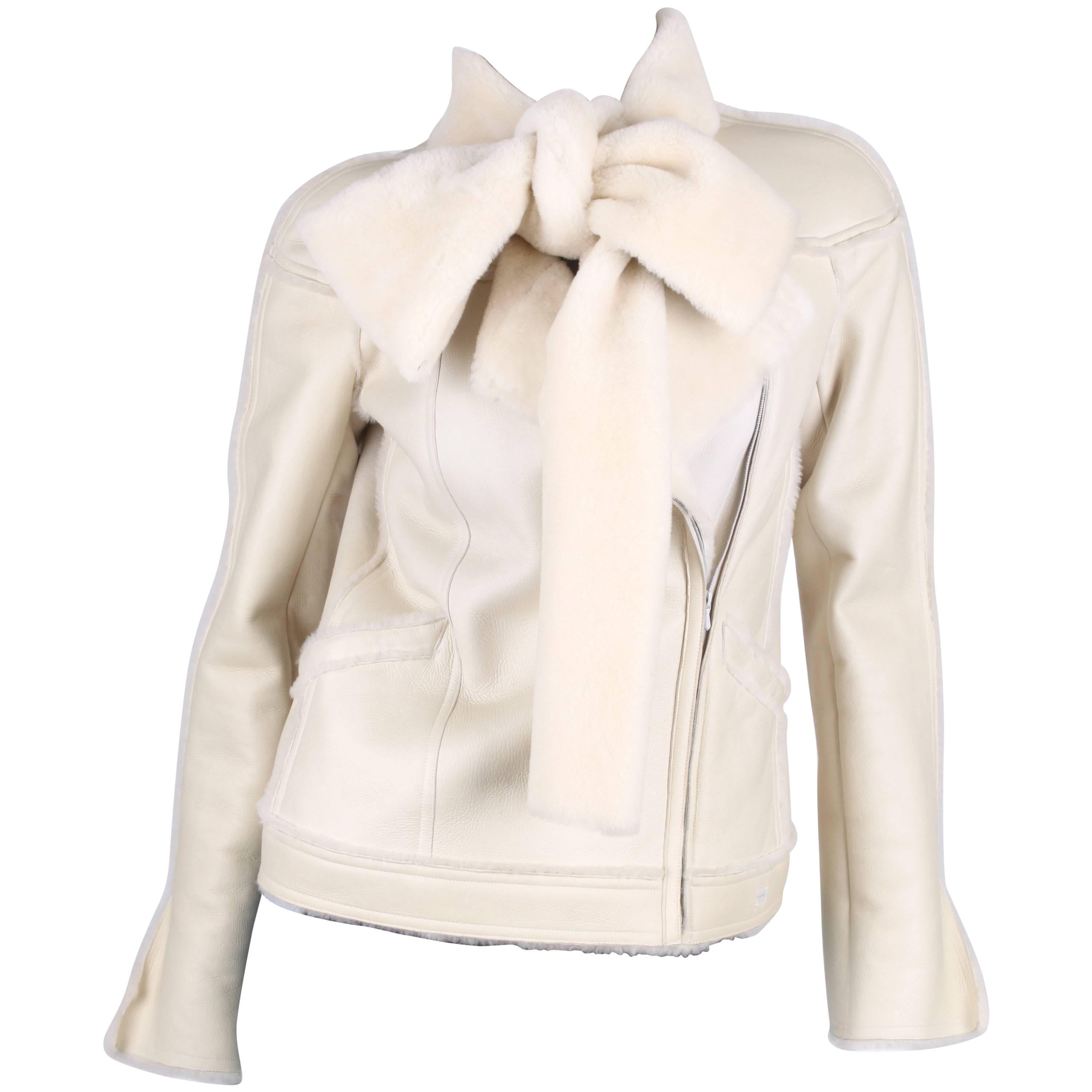 Chanel Lammy Coat - off-white For Sale
