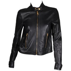 Versus Versace Leather Jacket - black