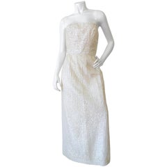 Vintage 1960s Lilli Diamond Fitted Sequin Tube Dress 