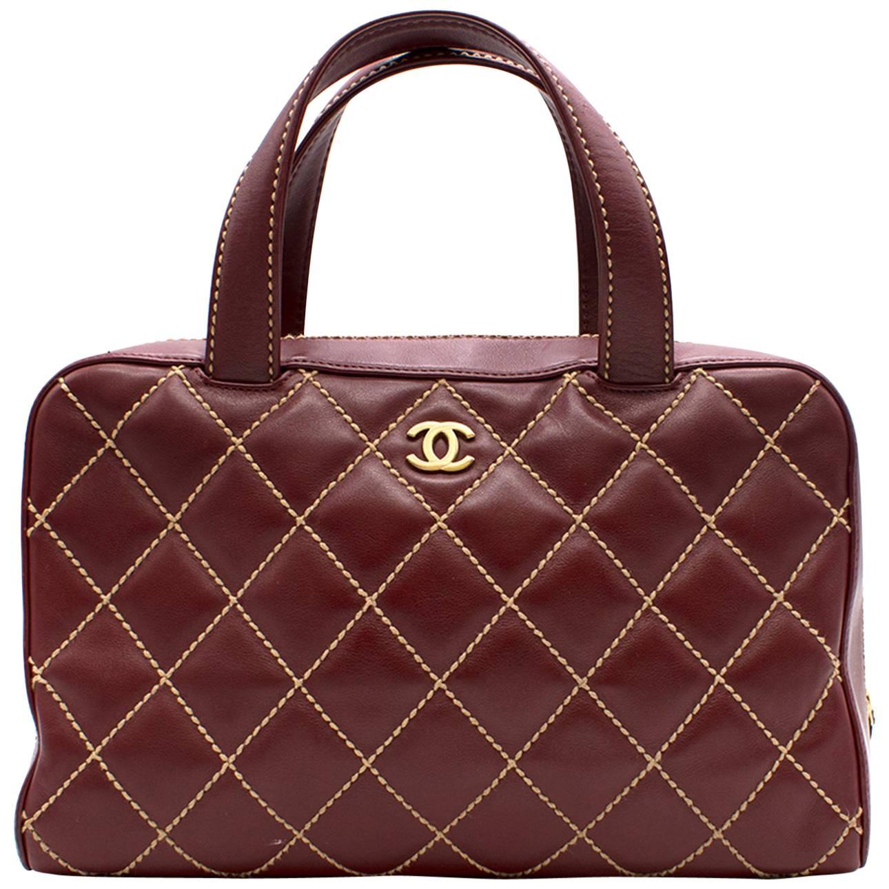 Chanel Top Handle Cherry Quilted bag  For Sale