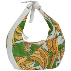 Chloè Phoebe Philo Banana Print Chain Mail Leather Shoulder Bag, 2004