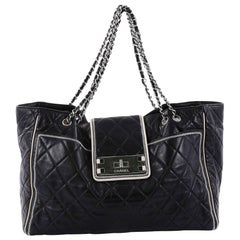 Chanel Mademoiselle Lock East West Tote Quilted Leather Large 