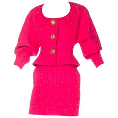 Lacroix Hot Pink Heart Suit, 1980s 