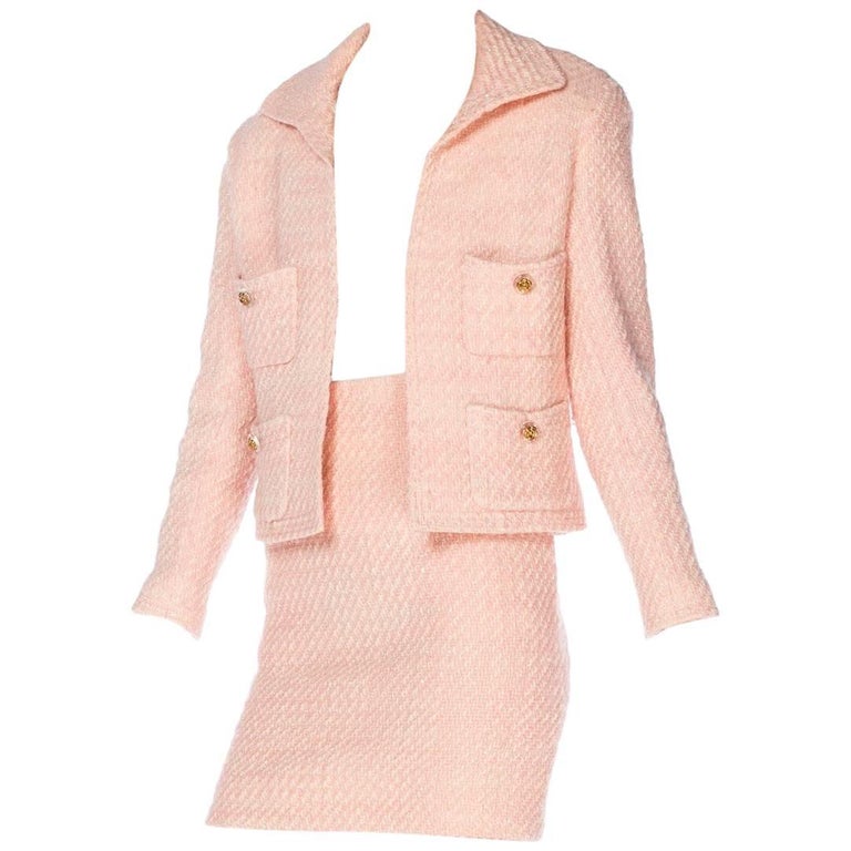 1990s Pink Chanel Suit at 1stDibs