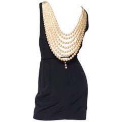 Vintage Breakfast at Tiffany's style Pearl Necklace Dress by Lolita Lempicka