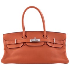 Hermes Birkin JPG Handbag Orange Clemence with Palladium Hardware 42
