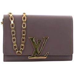 Louis Vuitton Chain Louise Clutch Leather GM