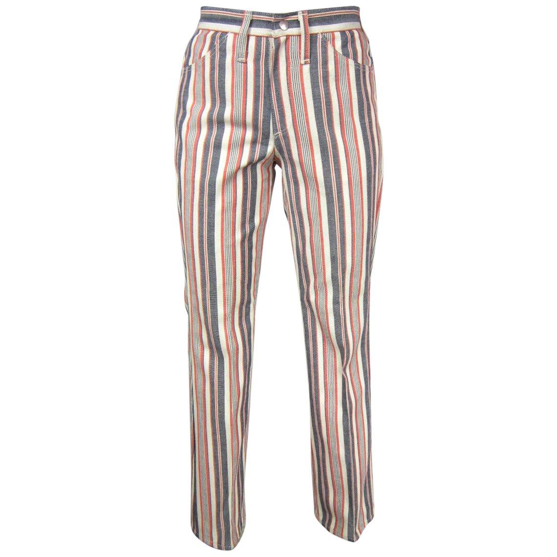 1960s Wrangler Hippie Striped Jeans New, Never worn USA  For Sale