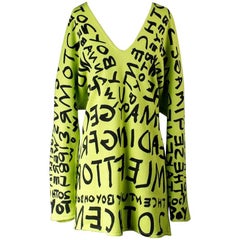 Stephen Sprouse Graffiti Text Day Glo Sweater, circa 1980s/1990s