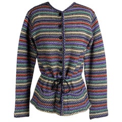 Missoni Striped Sweater with Cinch Tie, circa 1970s