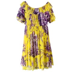 Jean Paul Gaultier Soleil Ruffled Mesh Top
