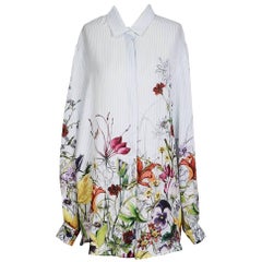 Gucci recent Floral Button Down Shirt with Stripes 