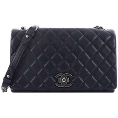 Chanel City Rock Flap Bag Gestepptes Ziegenleder groß