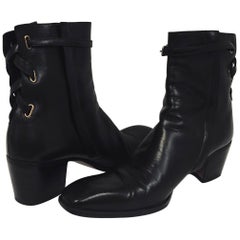 Men's Yves Saint Laurent Rare Coveted Tom Ford Design Johnny Boot Chocolate-Sz43