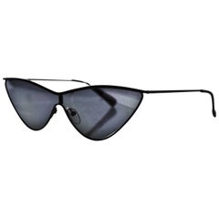 Adam Selman x Le Specs Black The Fugitive Cat-Eye Sunglasses with Case
