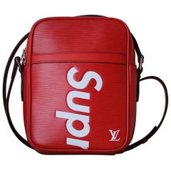 Louis Vuitton X Supreme Danube Epi PM Red Bag at 1stDibs  louis vuitton x supreme  danube epi pm black, louis vuitton supreme danube, lv supreme danube