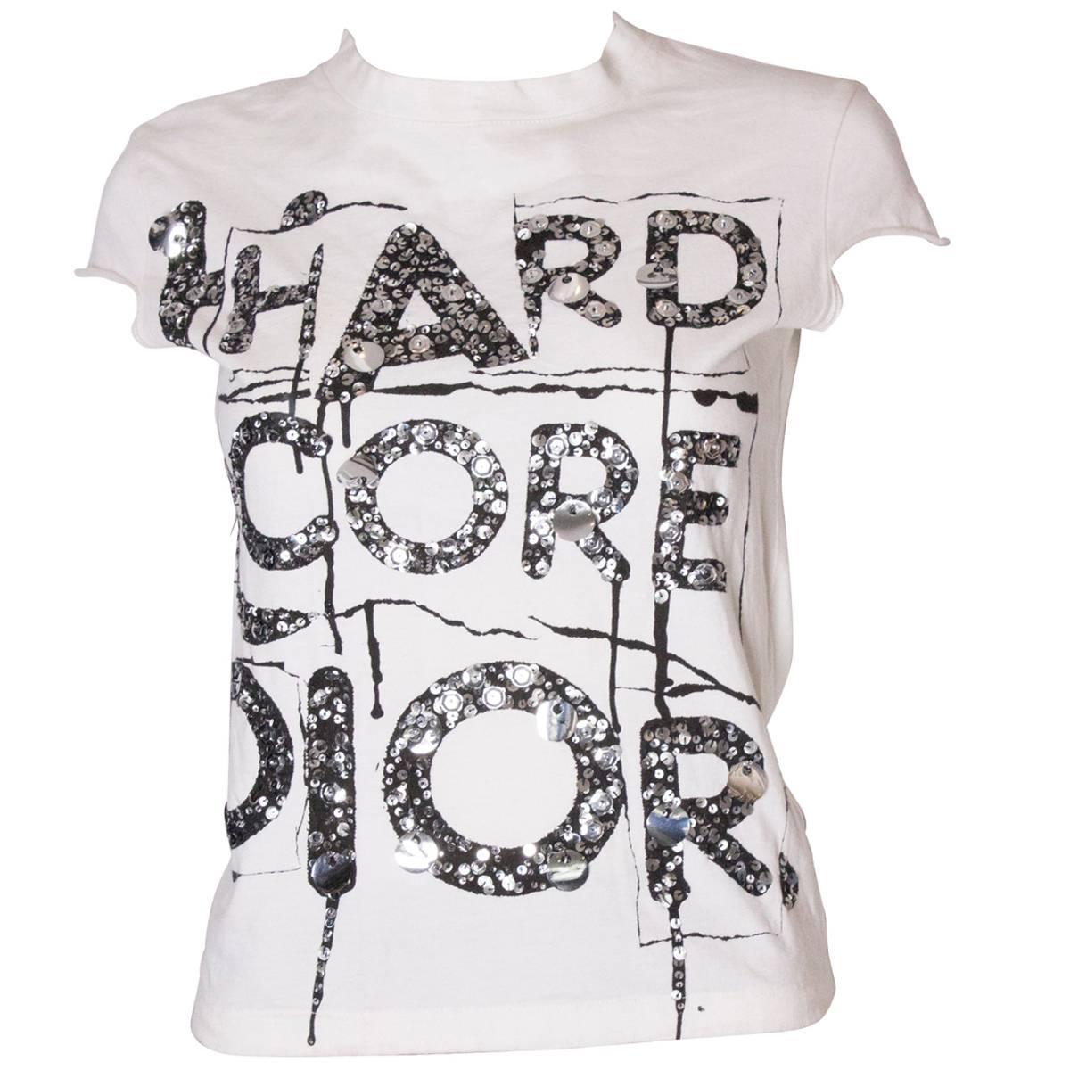 Christian Dior 'Hard Core Dior ' Cotton T Shirt