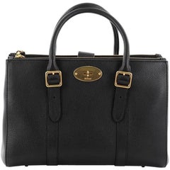 Mulberry Bayswater Double Zip Convertible Tote Leather Small