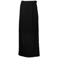 Chanel Black Maxi Skirt Sz FR 44