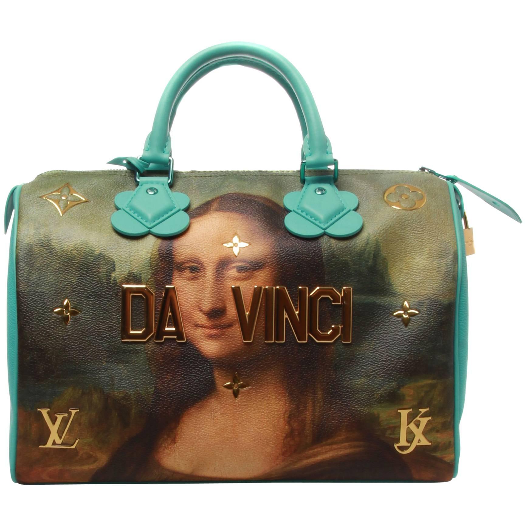 Louis Vuitton LV X Koons Masters Da Vinci Speedy 30 Bag