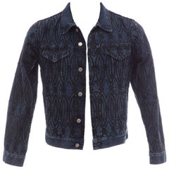 Dries Van Noten Men's Embroidered Denim Jacket, Fall 2013