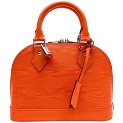 Louis Vuitton Mini "Alma" BB Bag in Coral Epi Leather