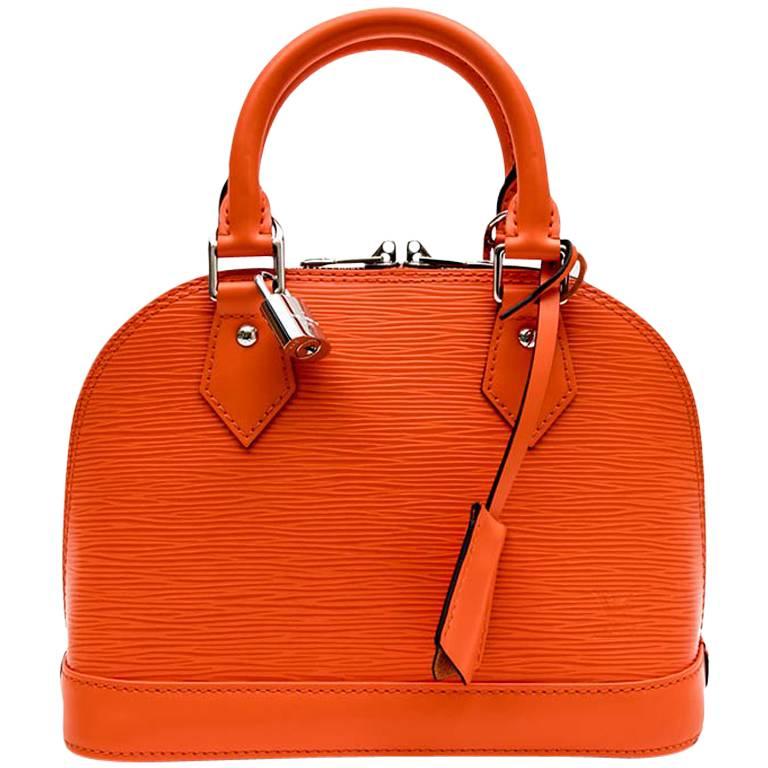 Louis Vuitton Mini &quot;Alma&quot; BB Bag in Coral Epi Leather at 1stdibs
