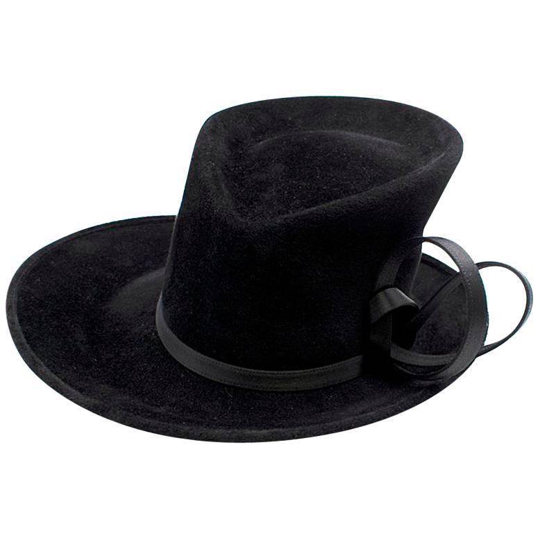Philip Treacy Bespoke Black Top Hat For Sale