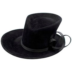 Philip Treacy Bespoke Black Top Hat