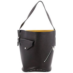 Celine Biker Bucket Shoulder Bag Calfskin Small