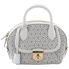 Salvatore Ferragamo Fiamma Satchel Laser Cut Leather Mini